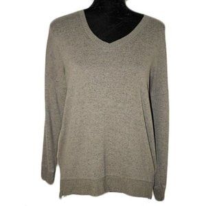 Potter's Pot Deep Green Long Sleeve V Neck blouse